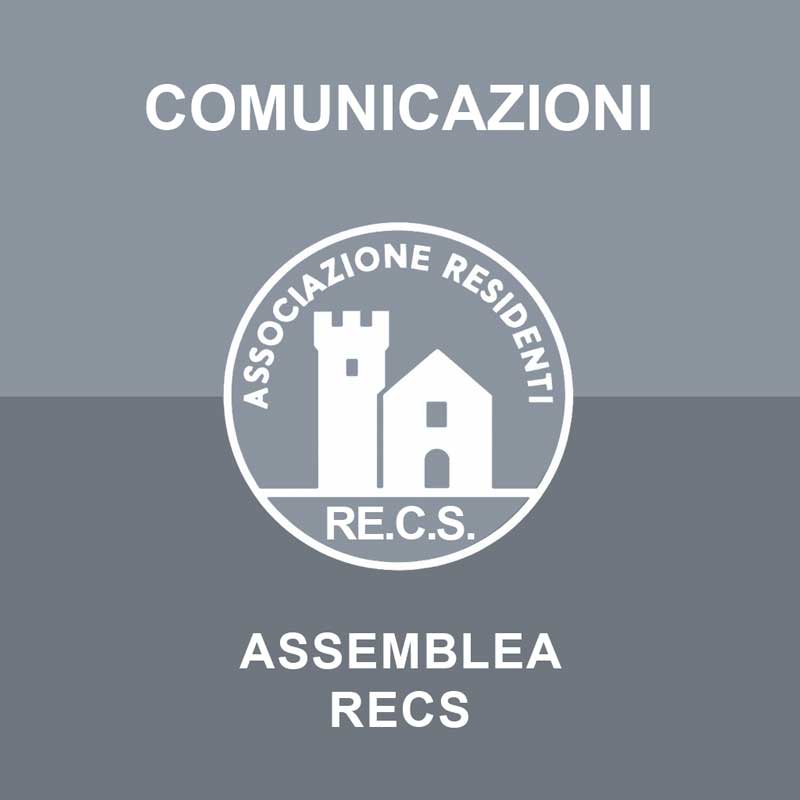 Comunicazione assemblea RECS